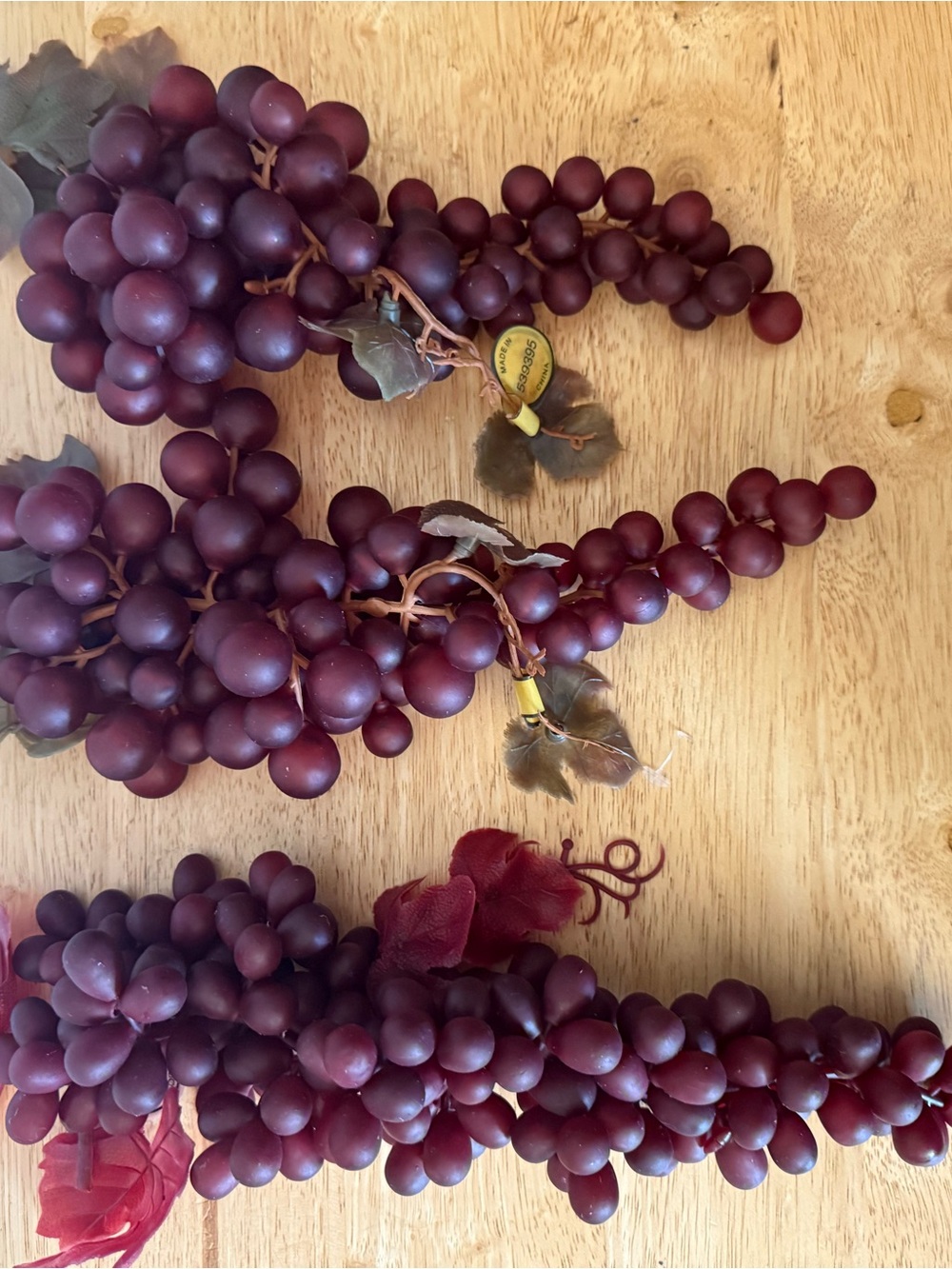 Hobby Lobby Burgundy Faux Grape Bunches